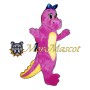 Pink Dinosaur Girl Mascot Costume