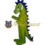 Superb Green Dinosaur Mascot Costume