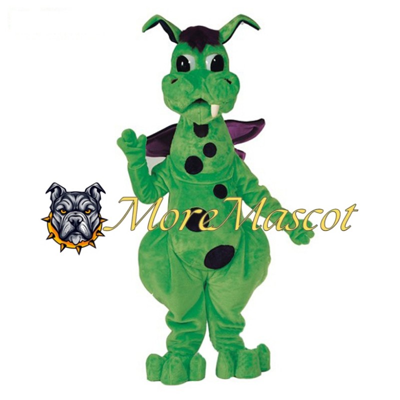 Rare Green Dinosaur Mascot Costume