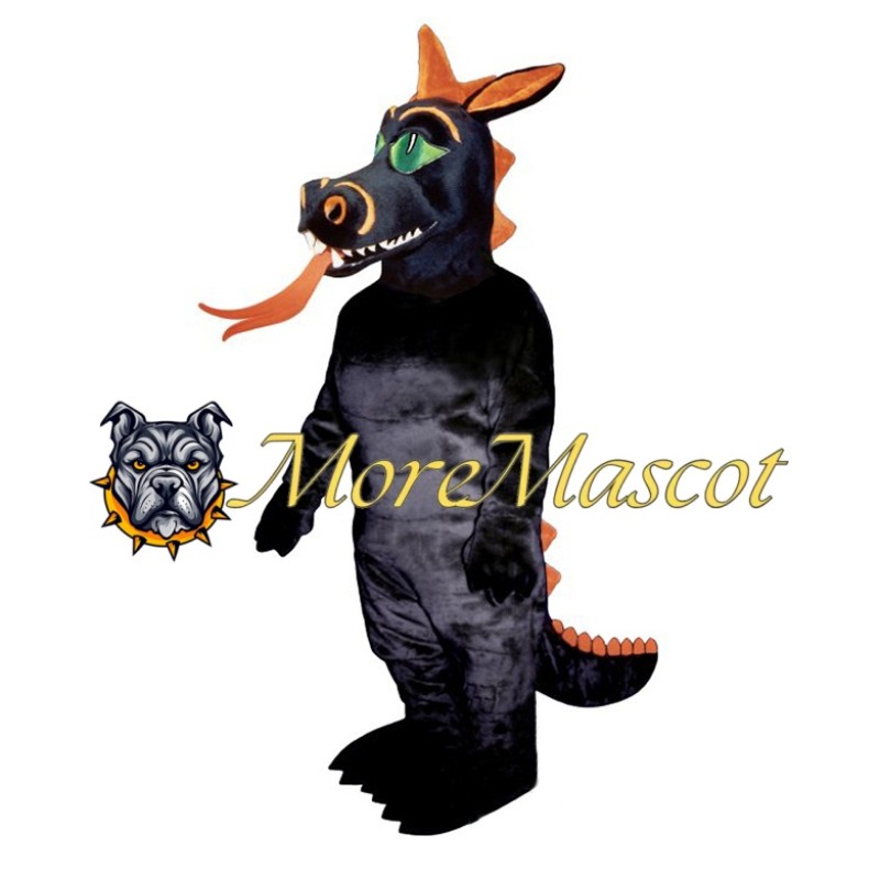 Black Dragon Adult Mascot Costume
