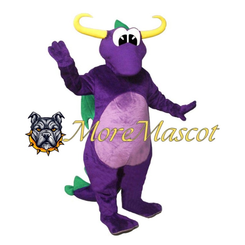 Lightweight Purple Dragon Mascot Costume