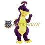 Yellow & Purple Dinosaur Mascot Costume