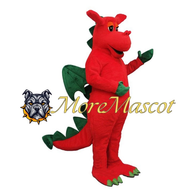 Superb Red Dragon Mascot Costume