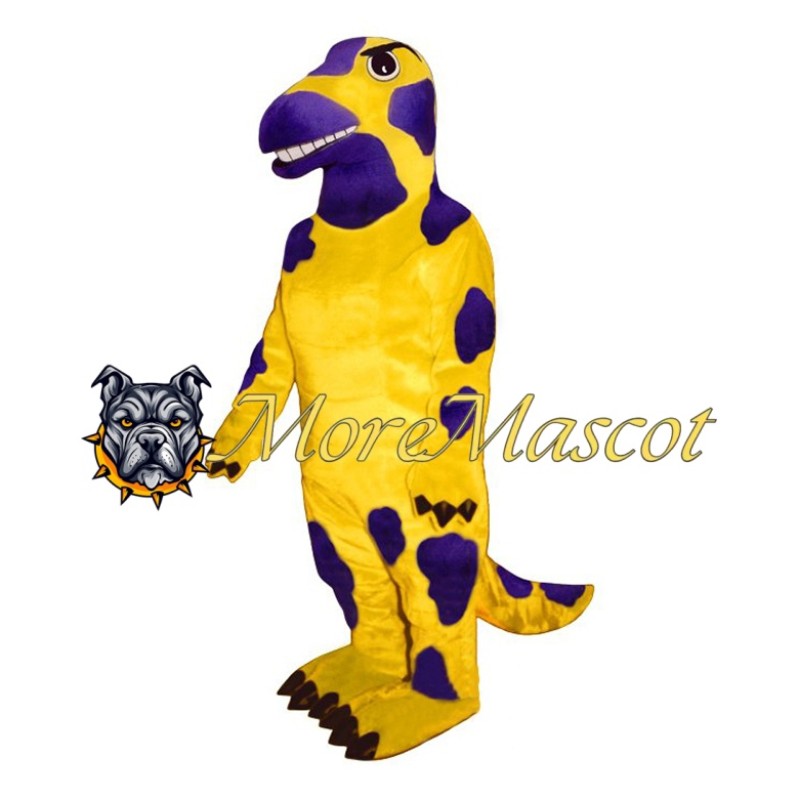 Yellow Dinosaur Mascot Costume