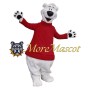 Friendly Polar Bear Mascot Costume