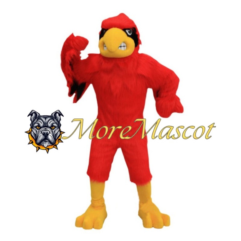 Plush Red Eagle Mascot Costume