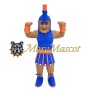 The Blue Warrior of Muscles Mascot Costume