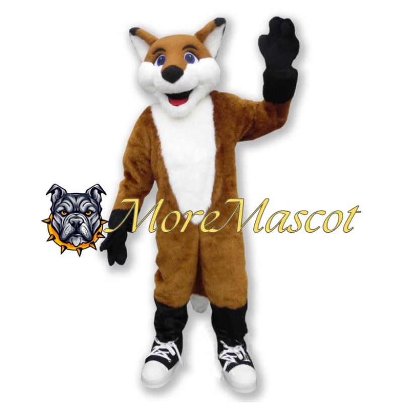 Friendly Adult Fox Mascot Costume