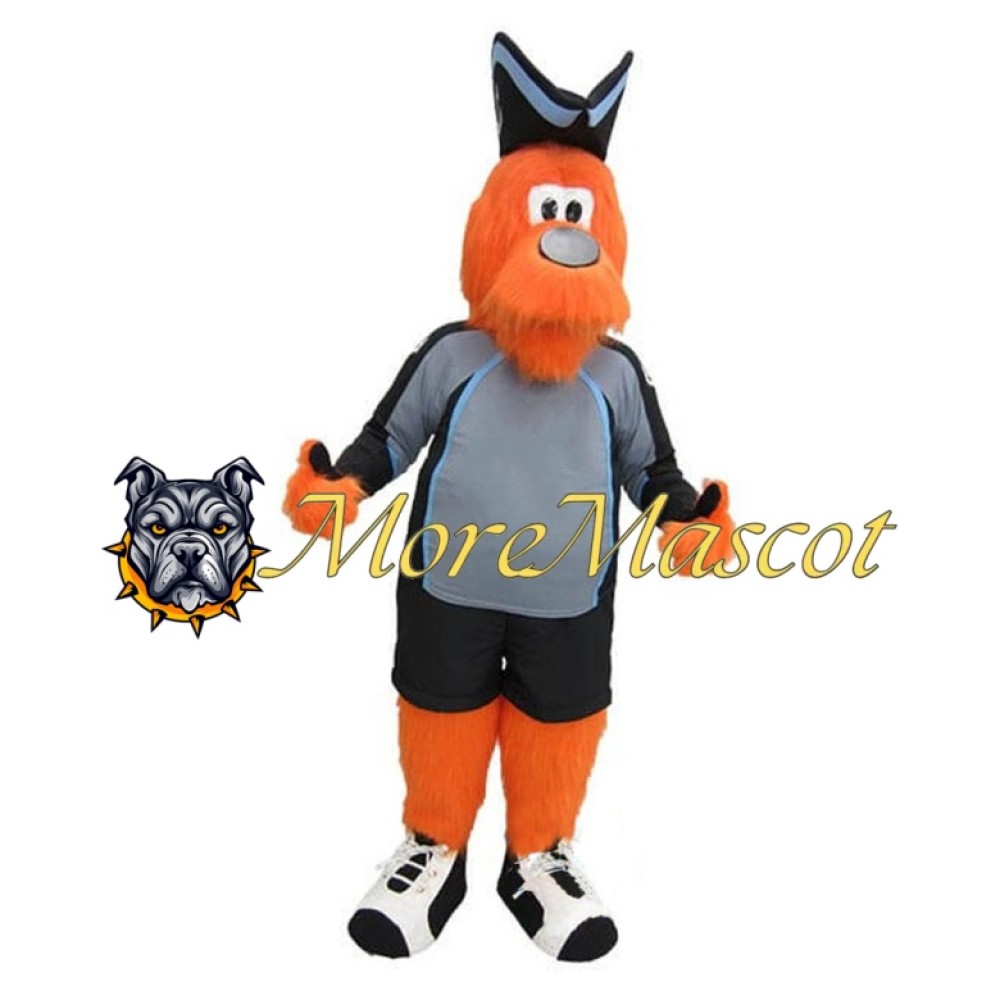 Sports Orange Monster Mascot Costume