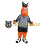 Sports Orange Monster Mascot Costume