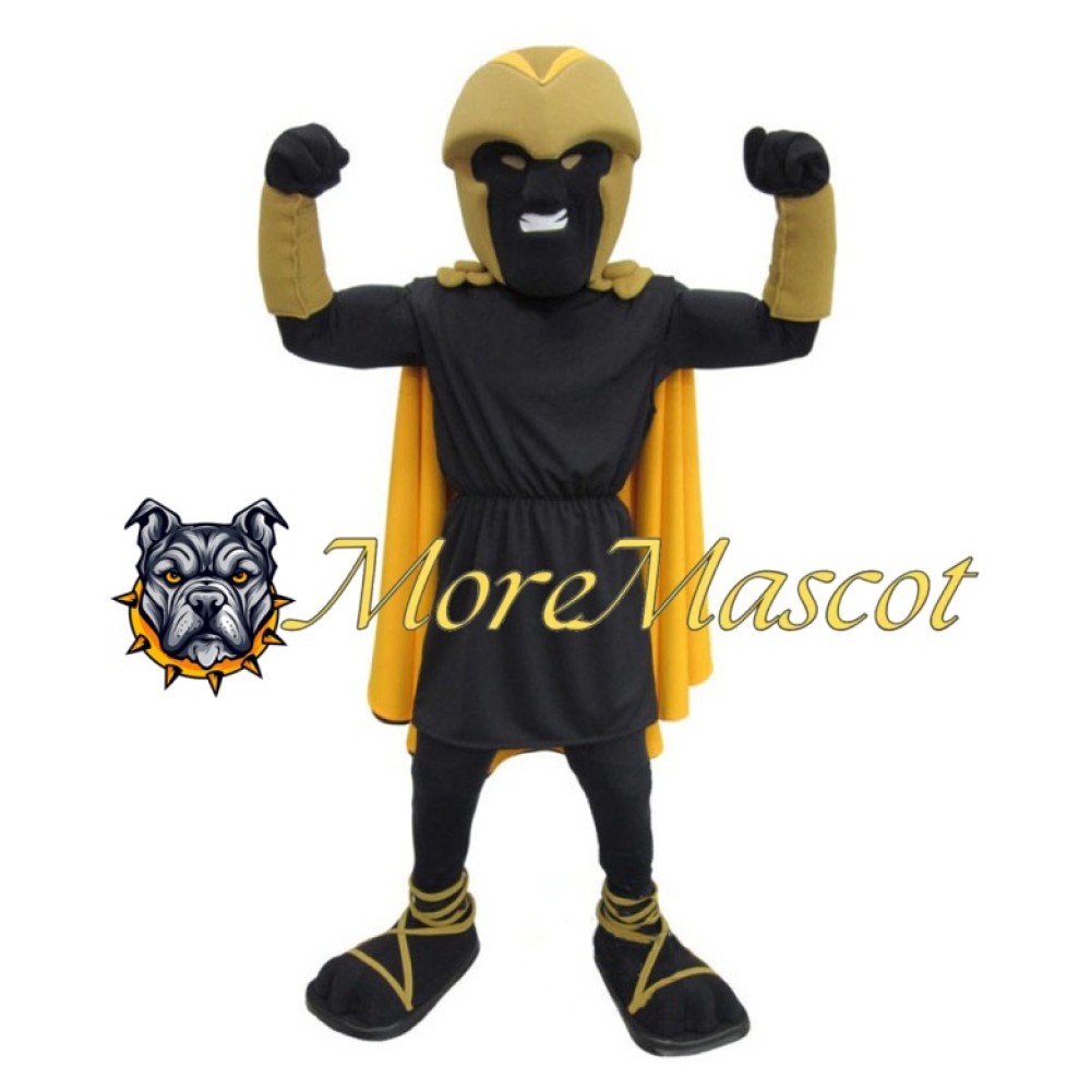 Power Black Warrior Mascot Costume