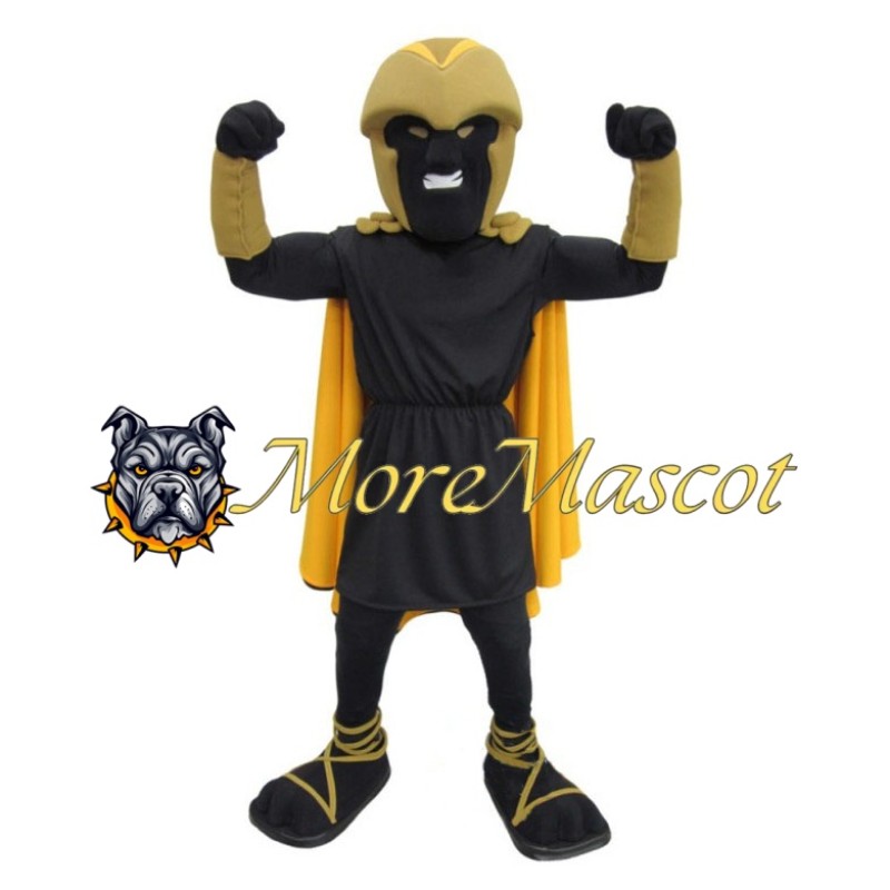 Power Black Warrior Mascot Costume