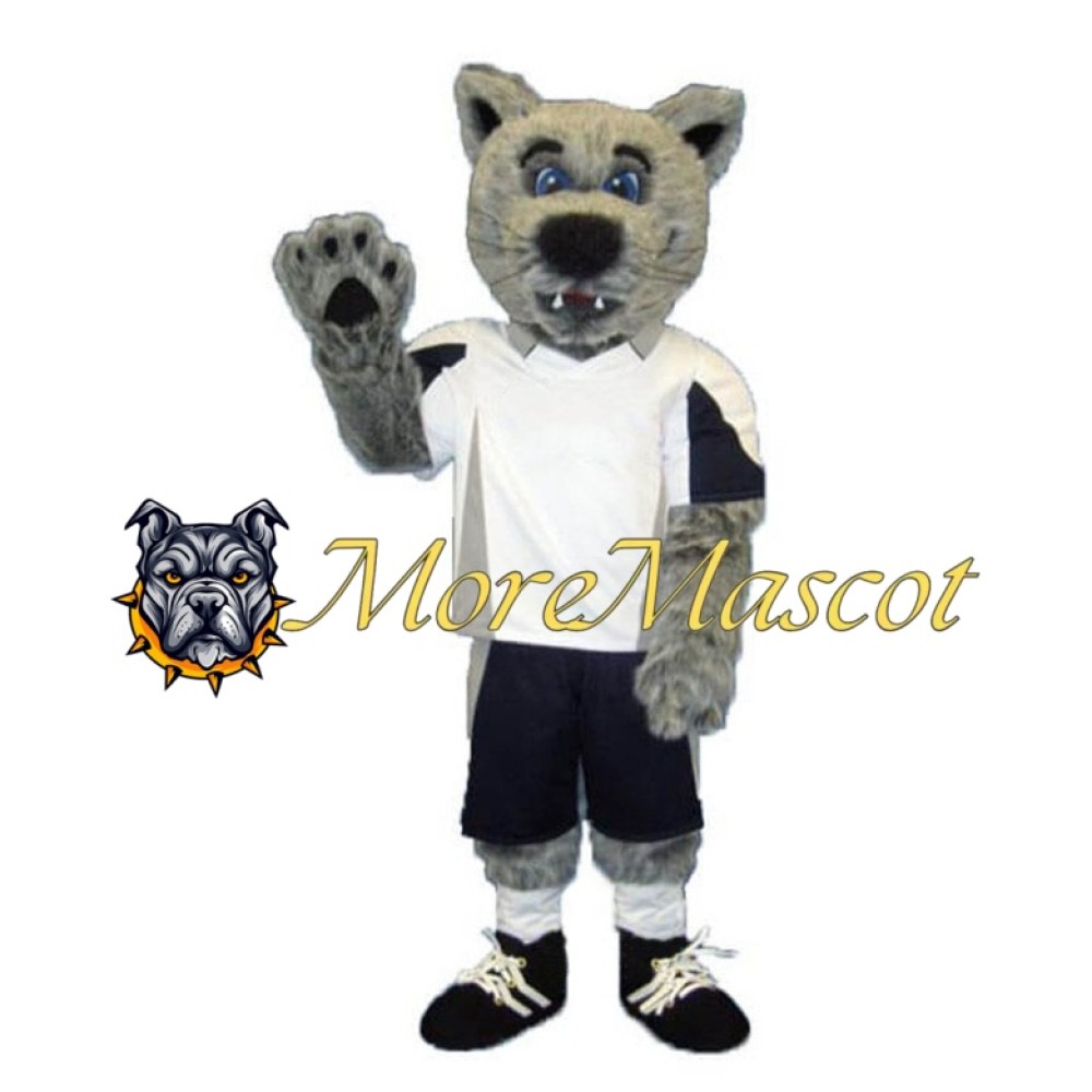 University Grey Wolf Mascot Costume