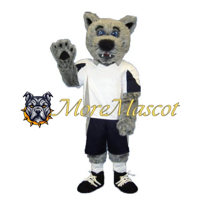 University Grey Wolf Mascot Costume
