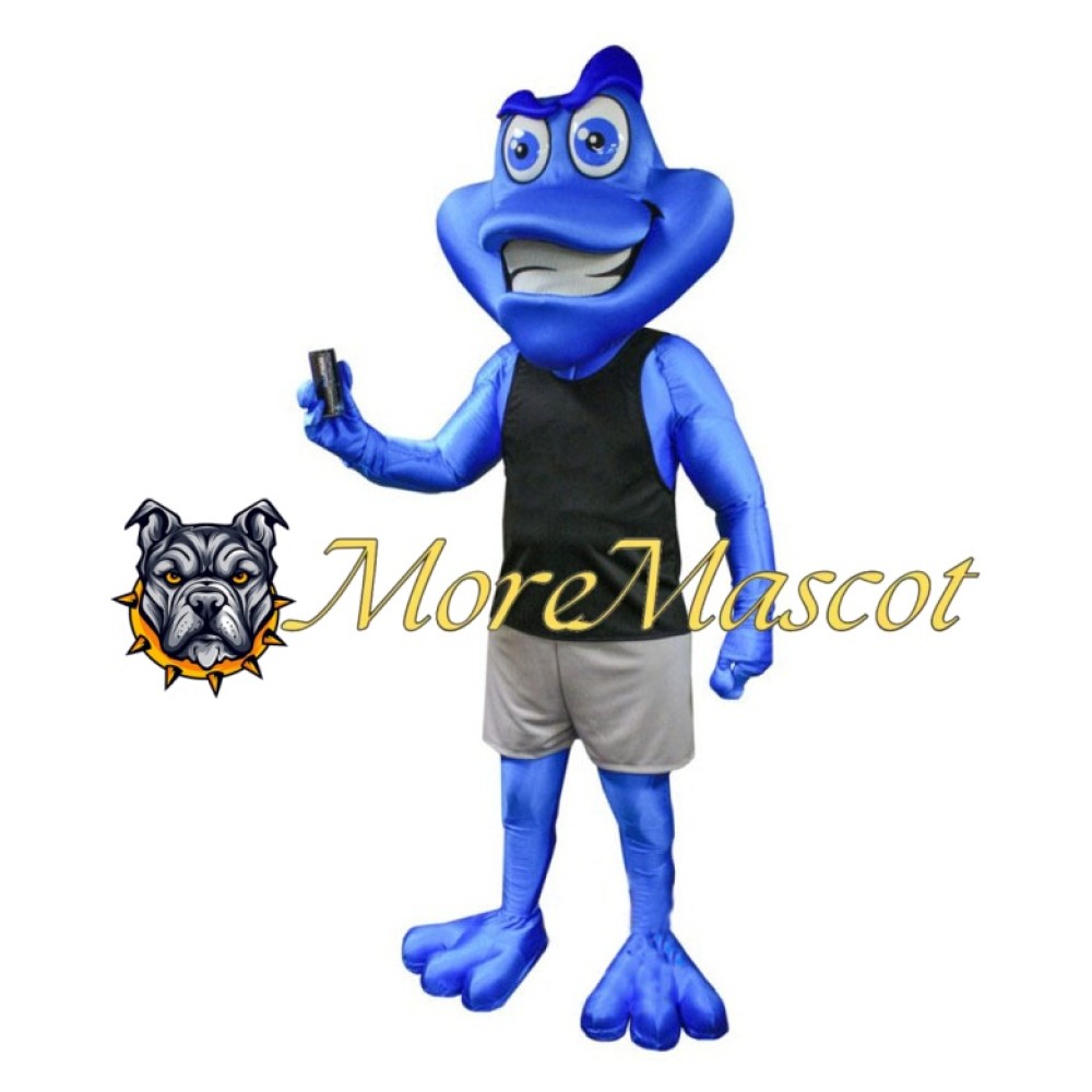 Blue Frog Lightweight Mascot Costume