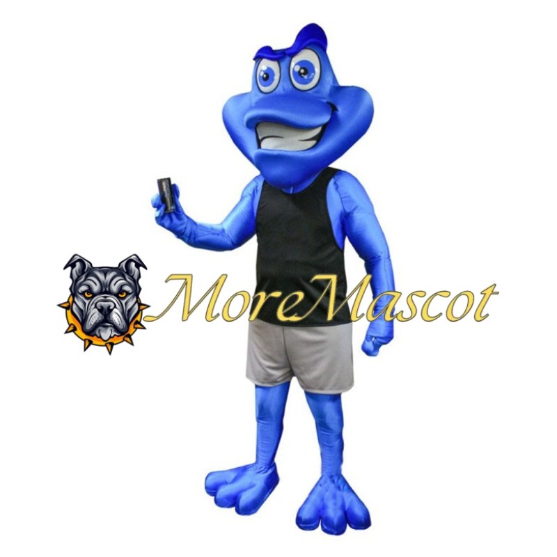 Blue Frog Lightweight Mascot Costume