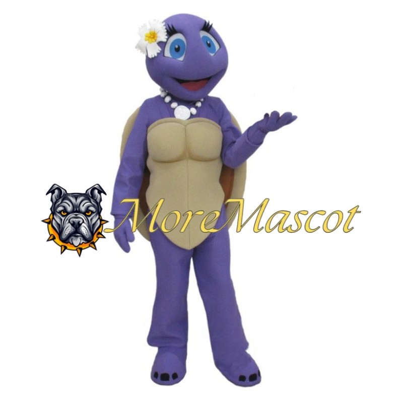 Miss Purple Turtle Mascot Costume
