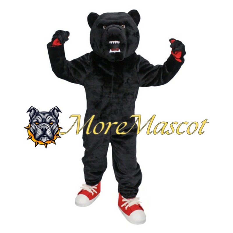 Power Black Bear Mascot Costume