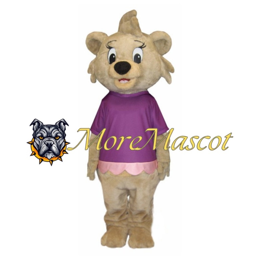 Brown Bear Girl Mascot Costume