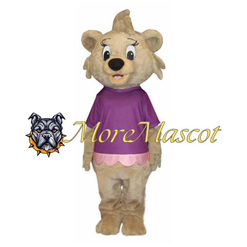 Brown Bear Girl Mascot Costume