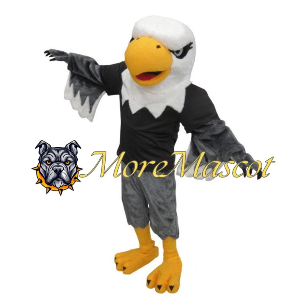 College Grey Eagle Mascot Costume