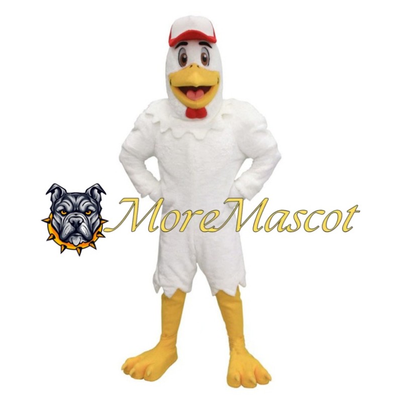 Soft White Eagle Mascot Costume