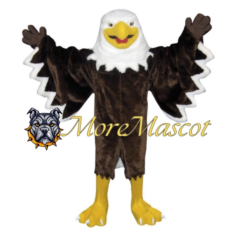 Superb Brown Eagle Mascot Costume