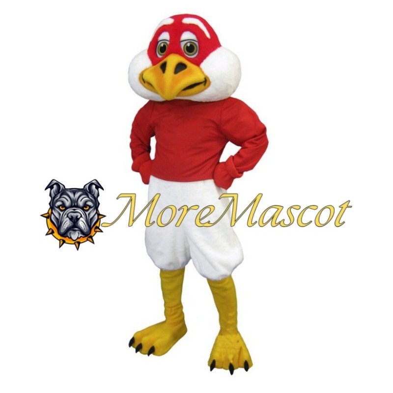 Funny White Eagle Mascot Costume