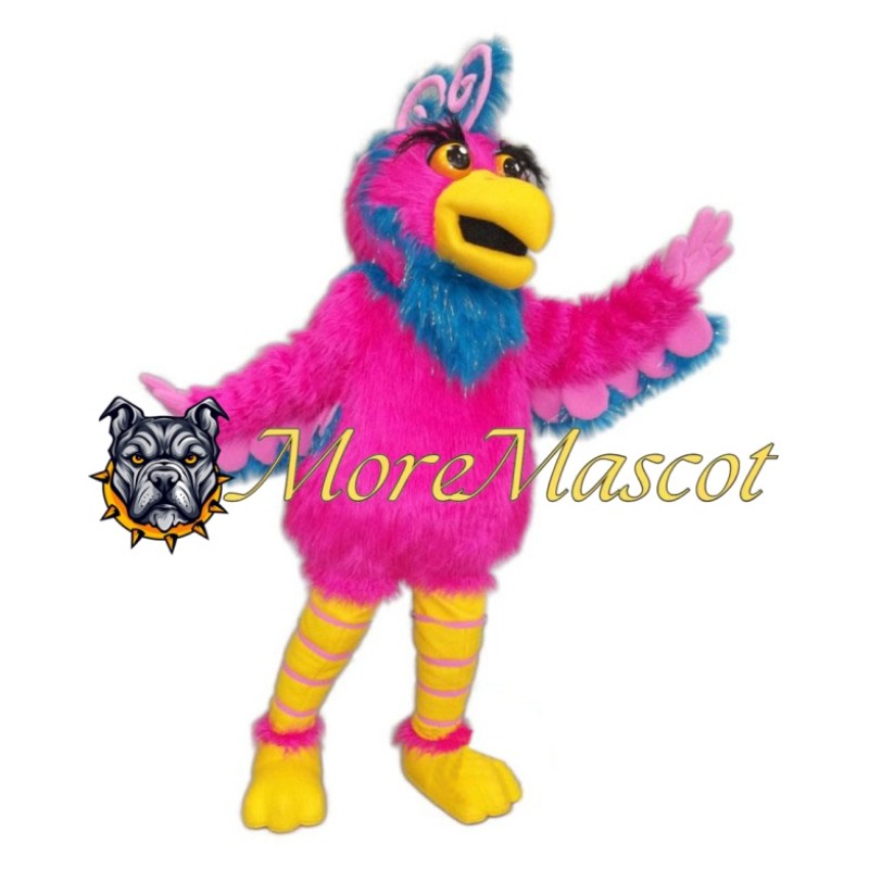 Beautiful Pink Bird Mascot Costume