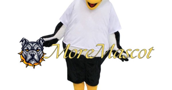 Black and White Bird Mascot Costume - moremascot102059