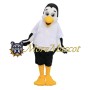 Black and White Bird Mascot Costume