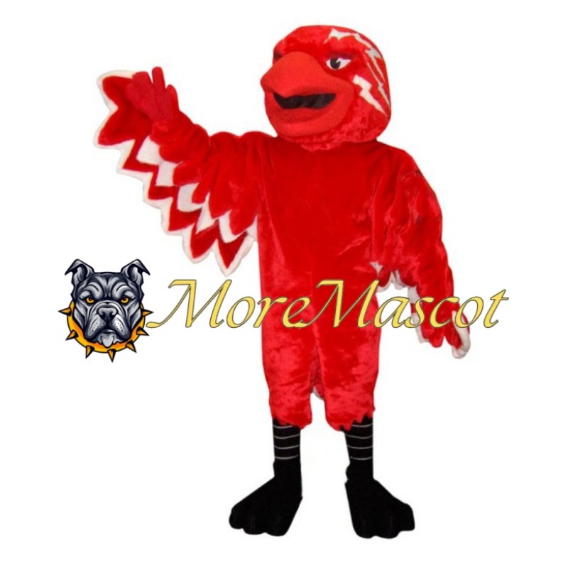Superb Red Eagle Mascot Costume