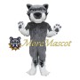 Soft Grey Leopard Mascot Costume