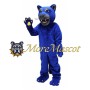 Fierce Blue Leopard Mascot Costume
