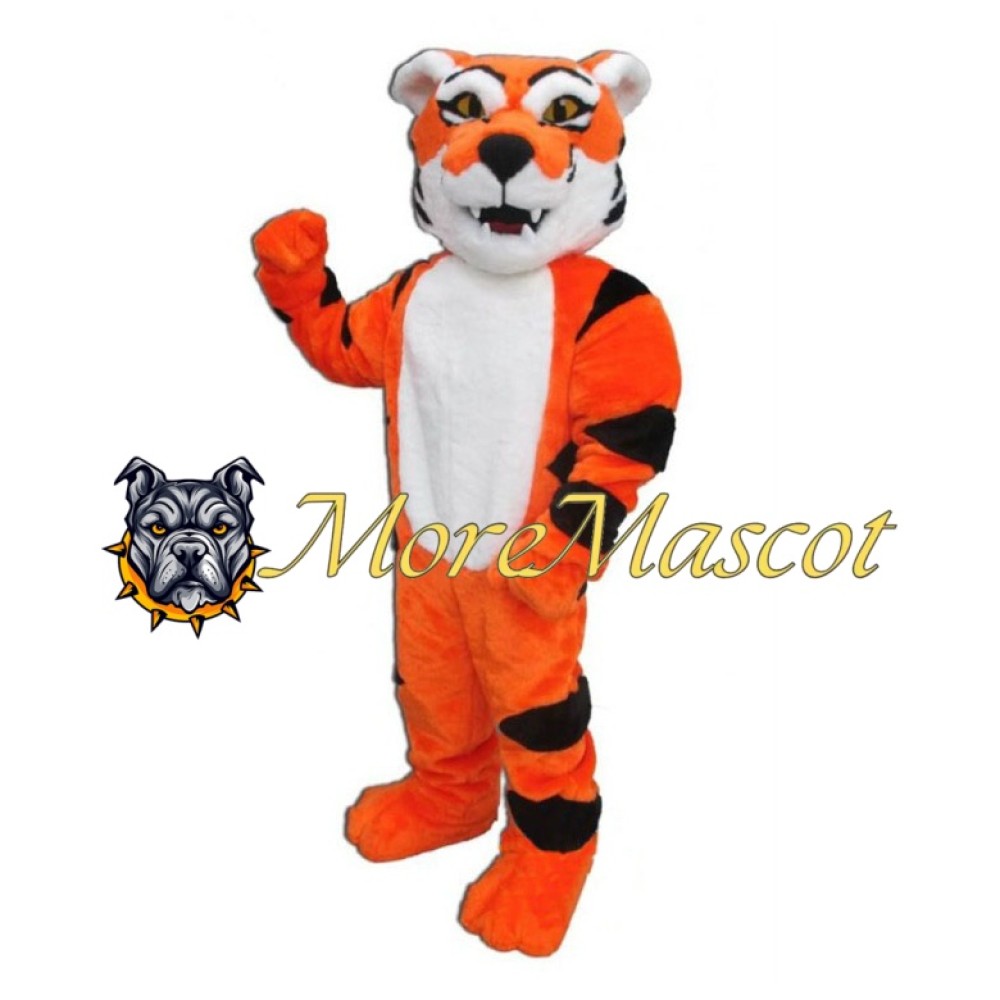 Soft Adult Tiger Mascot Costume