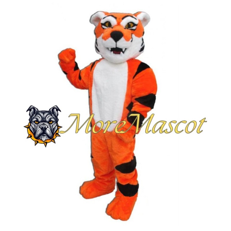 Soft Adult Tiger Mascot Costume
