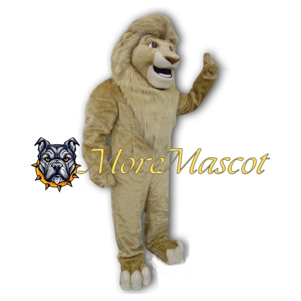Khaki Tiger Mascot Costume