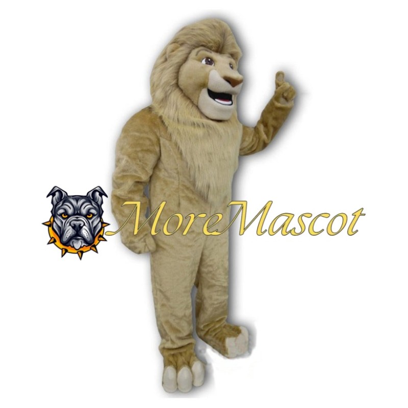 Khaki Tiger Mascot Costume