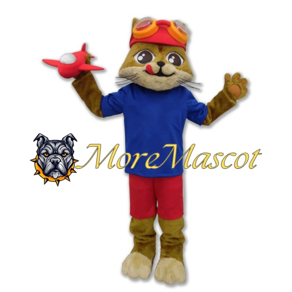 Creative Brown Cat Mascot Costume
