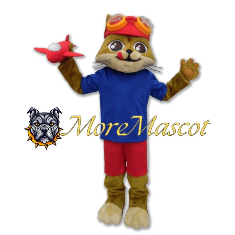 Creative Brown Cat Mascot Costume