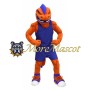Muscle Orange Dragon Mascot Costume