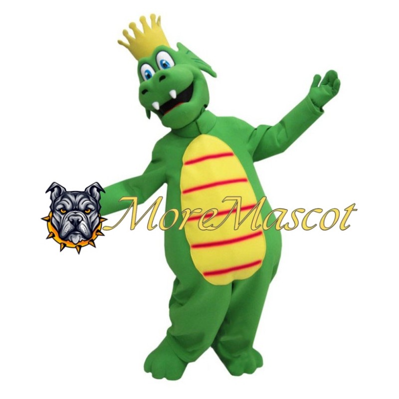 Crown Crocodile Mascot Costume