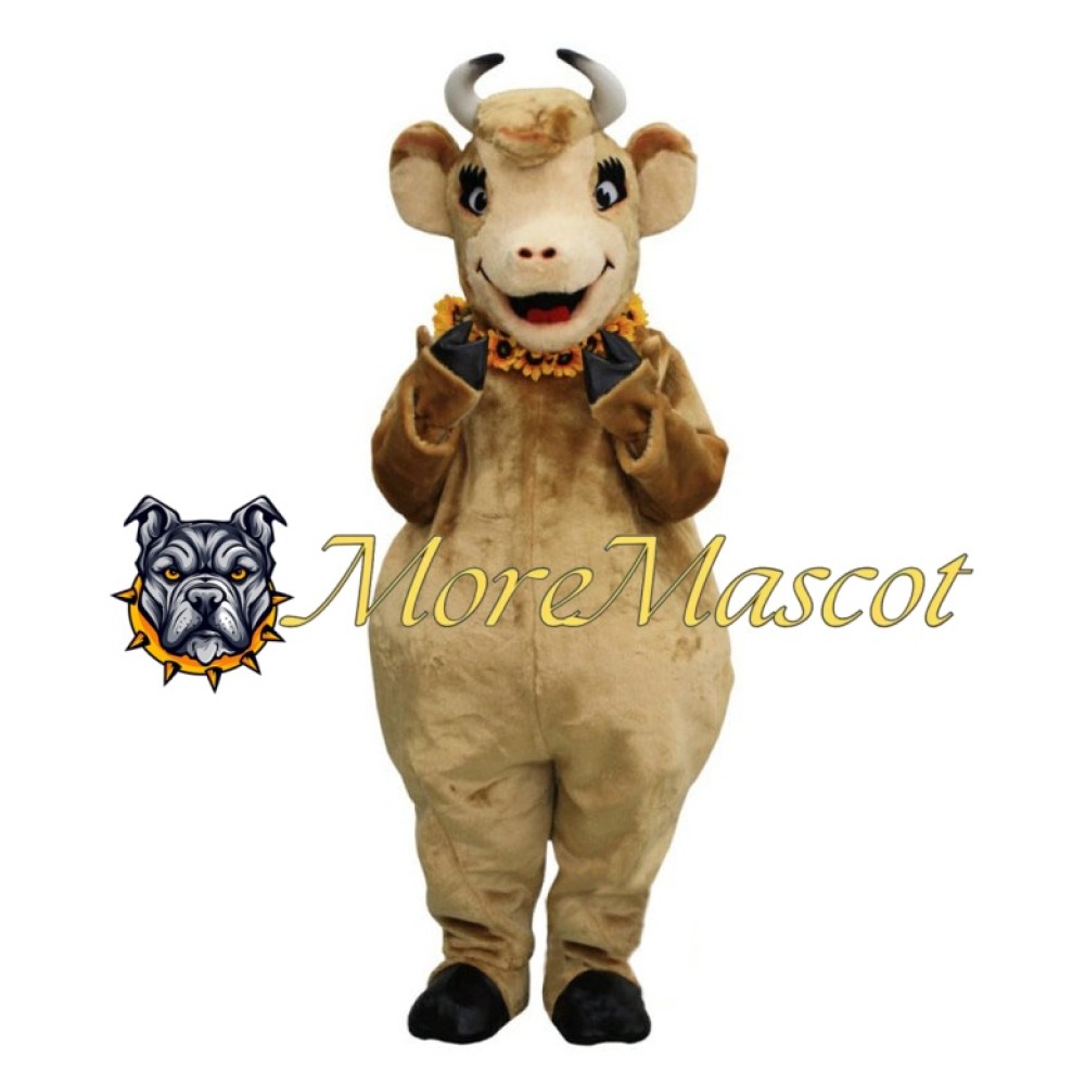 Female Buffalo Mascot Costume