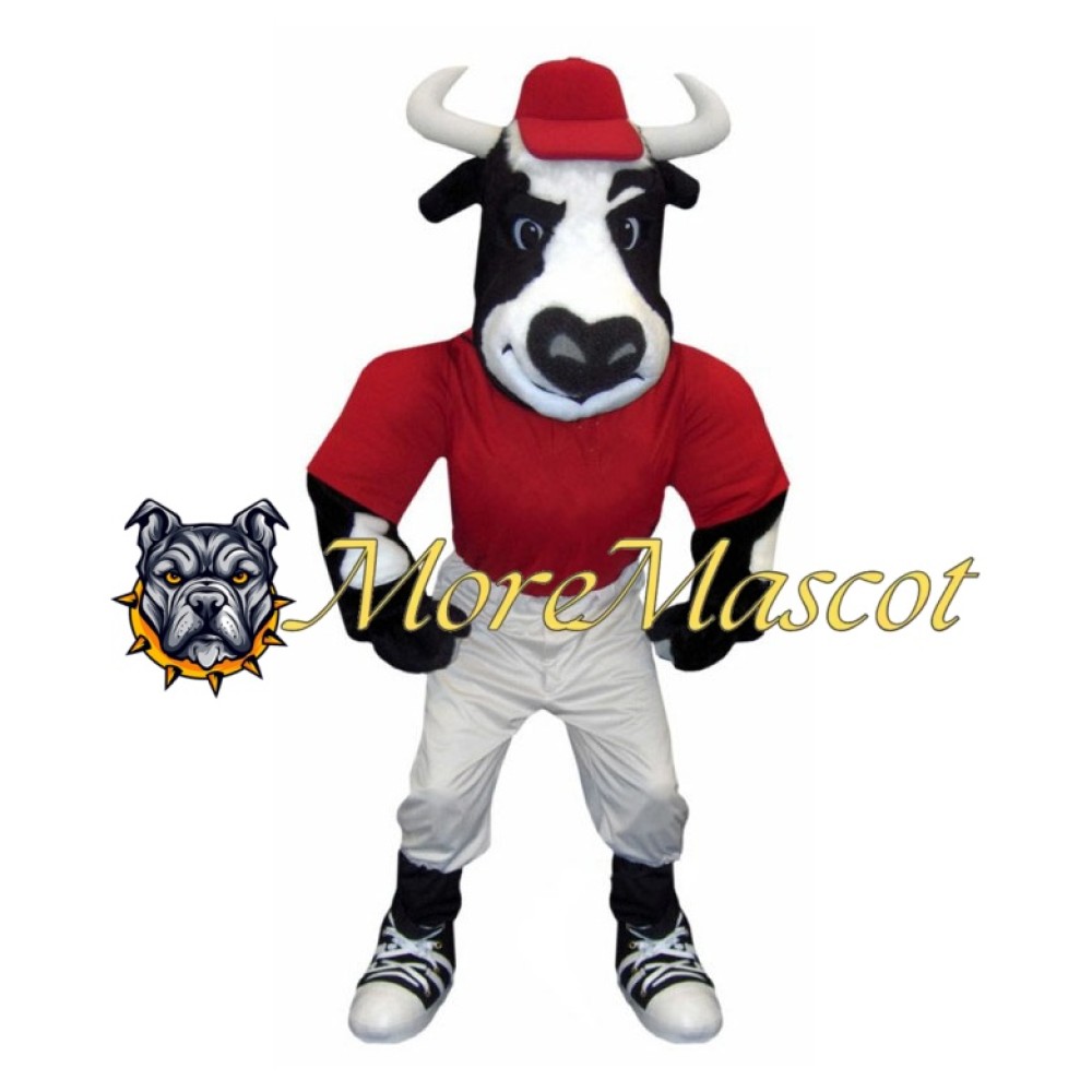 Power Sports Cow Mascot Costume