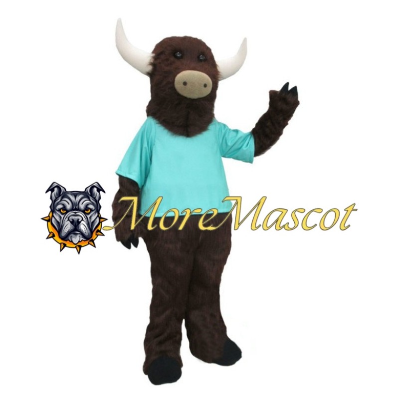 Plush Bull Mascot Costume