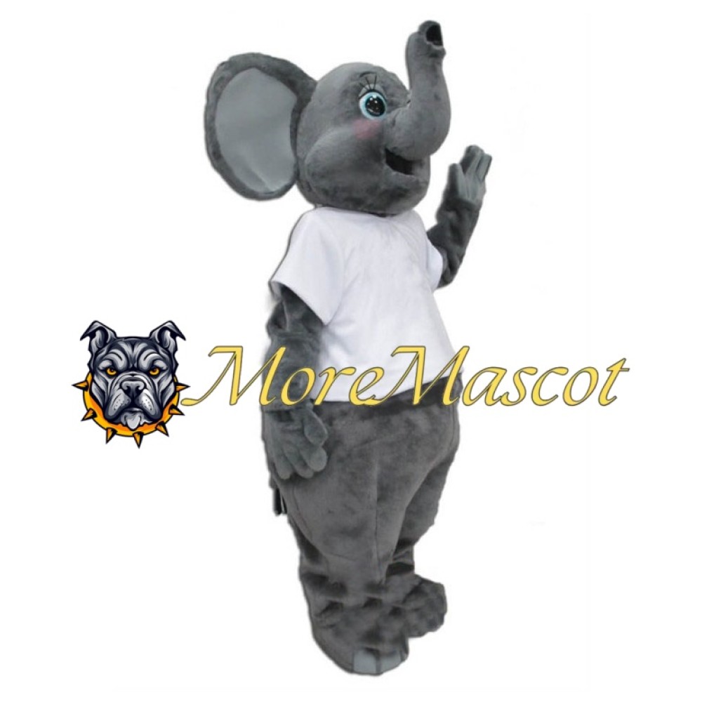 Soft Adult Elephant Mascot Costume