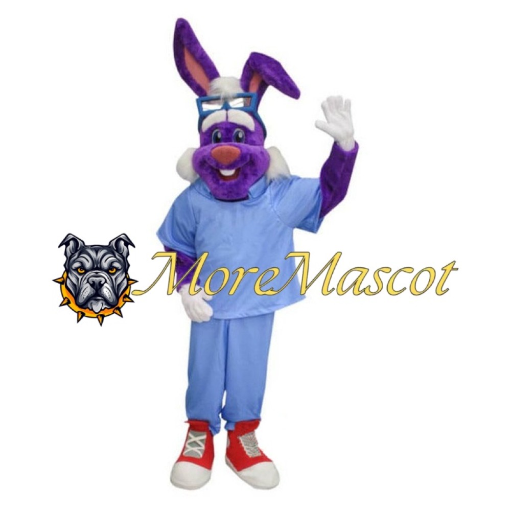 Happy Doctor Rabbit Mascot Costume