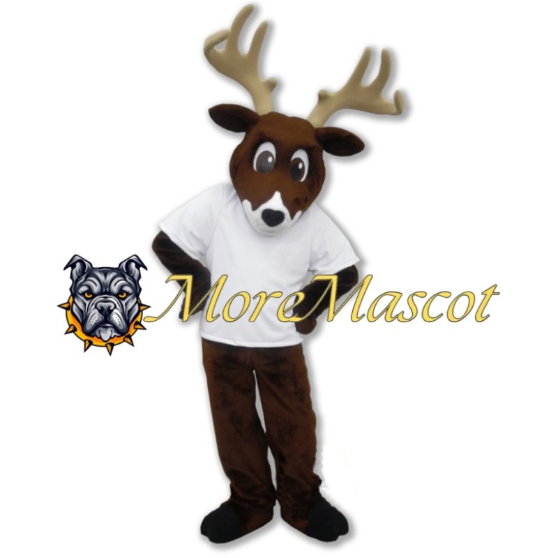 College Brown Deer Mascot Costume