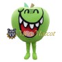 Happy Green Apple Mascot Costume