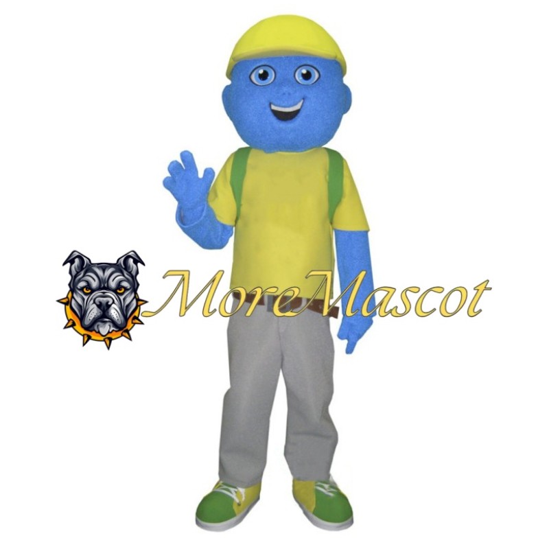 Blue Boy Mascot Costume